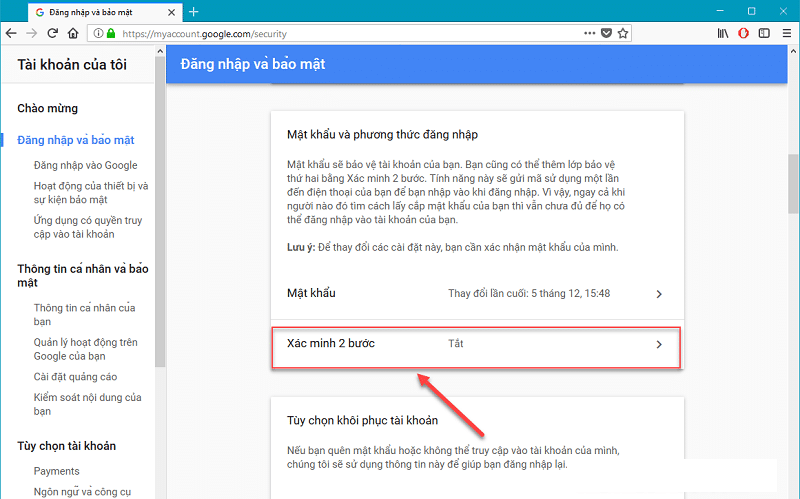 Tắt xác minh 2 bước là cách đăng nhập gmail không cần xác minh