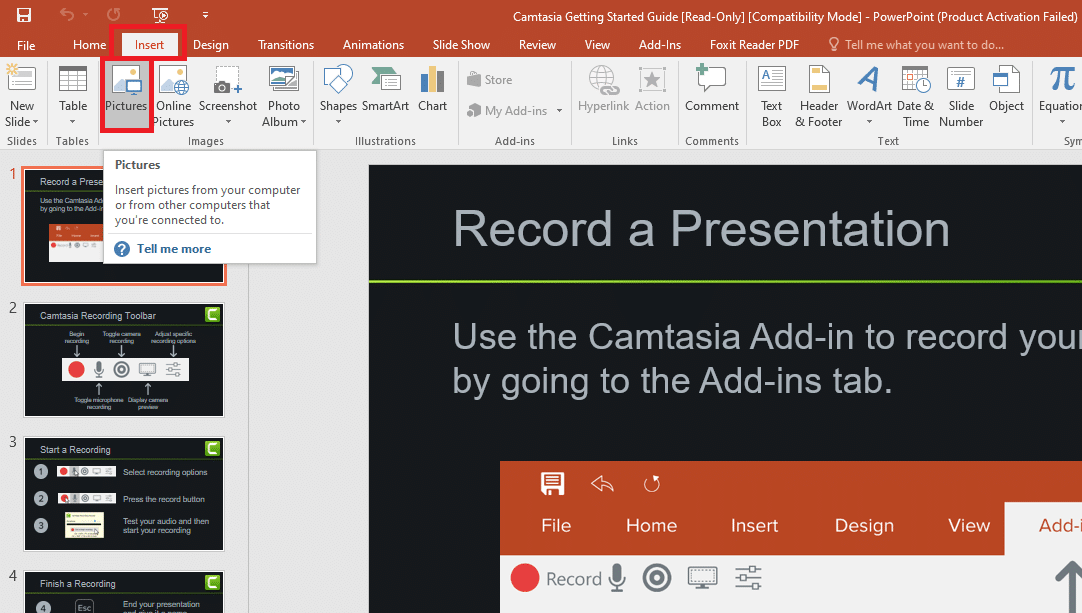 Cách chèn ảnh động vào powerpoint từ ảnh trong thư mục trên máy tính của bạn
