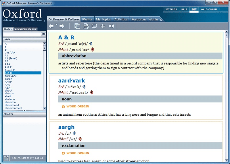 Phần mềm dịch tiếng Anh offline cho máy tính chuyên nghiệp - Oxford Dictionary