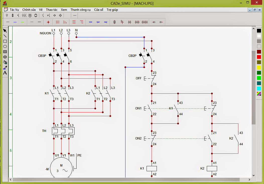 Phần mềm vẽ mạch điện công nghiệp CADe-SIMU