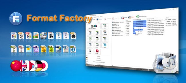 Format Factory - Phần mềm đổi đuôi video