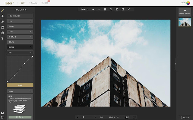 Fotor - Phần mềm chèn chữ vào ảnh trên máy tính